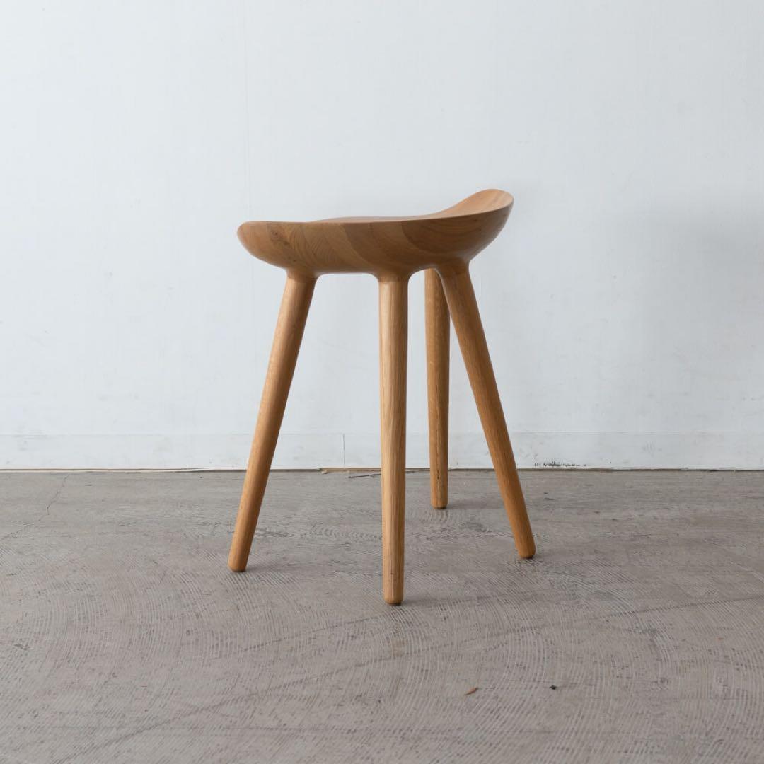 BRIDGE スツール [NA] ホワイトオーク無垢材 / オイル塗装