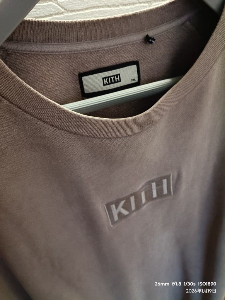 M*M様 KITH パープル ロゴ刺繍 トレーナー XXL