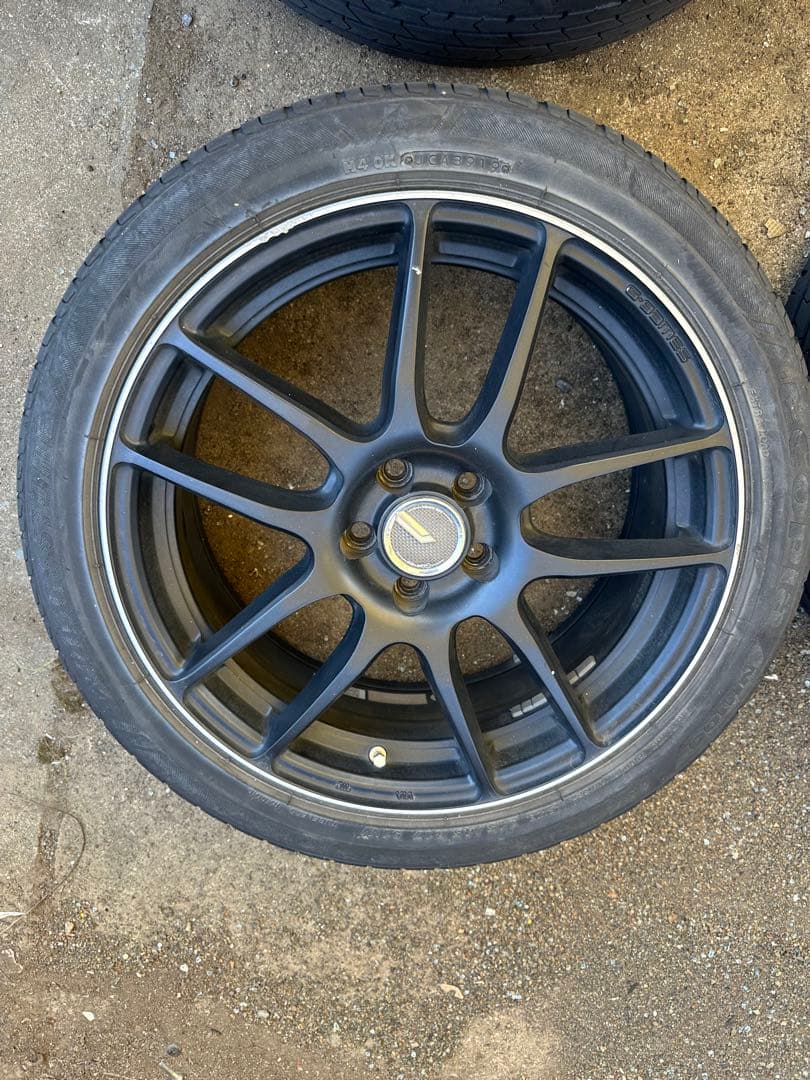 17インチ アルミホイールレイズ　RAYS g-games 五穴7J