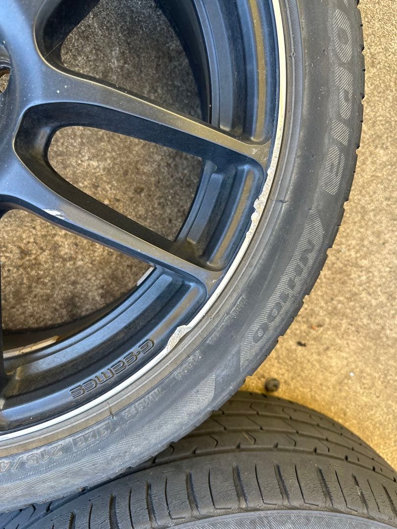 17インチ アルミホイールレイズ　RAYS g-games 五穴7J