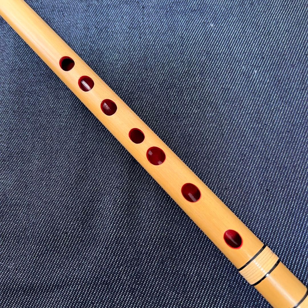 琴風調篠笛 10本調子 ドレミ調 天地籐巻