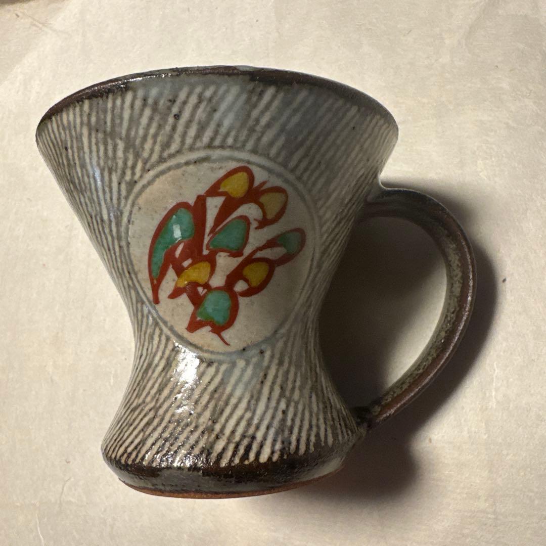 人間国宝　島岡達三　ビアマグカップ