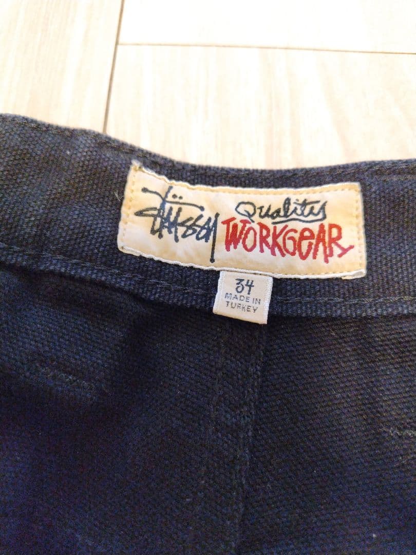 stussy　Canvas Work pants ダブルニー 34