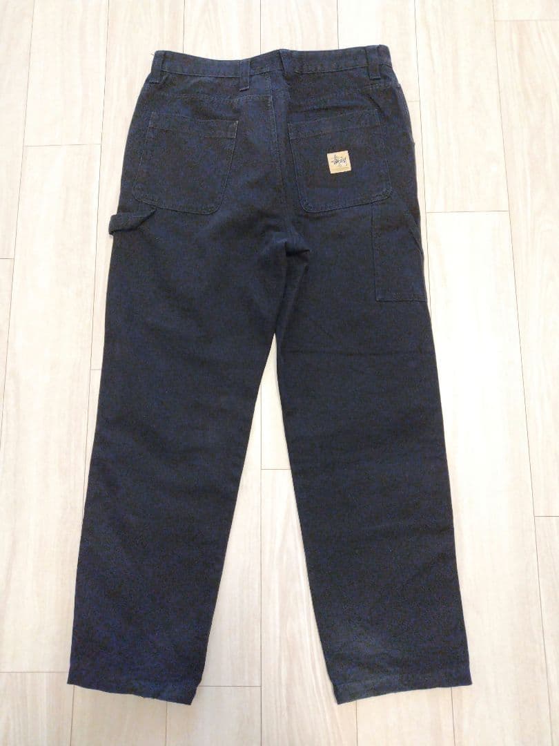 stussy　Canvas Work pants ダブルニー 34