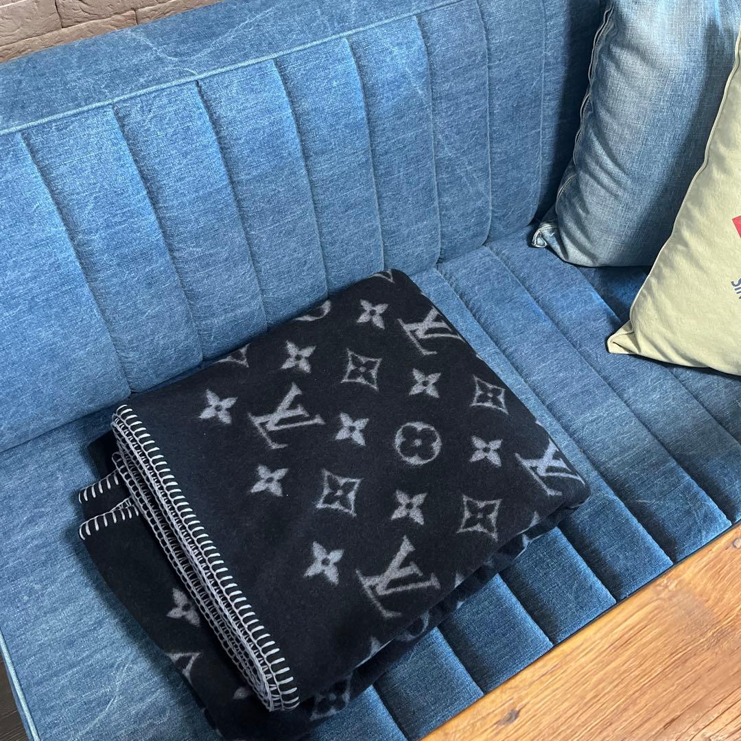 希少　ルイヴィトン　ブランケット　クヴェルテュール　モノグラム　エクリプス