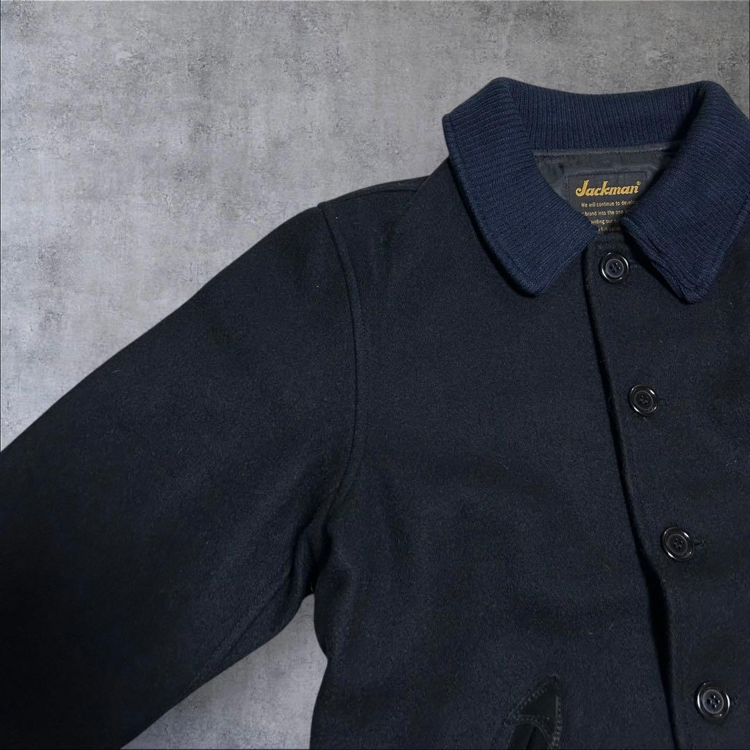 《未使用級》JACKMAN × JS USA製 メルトン アワードジャケット