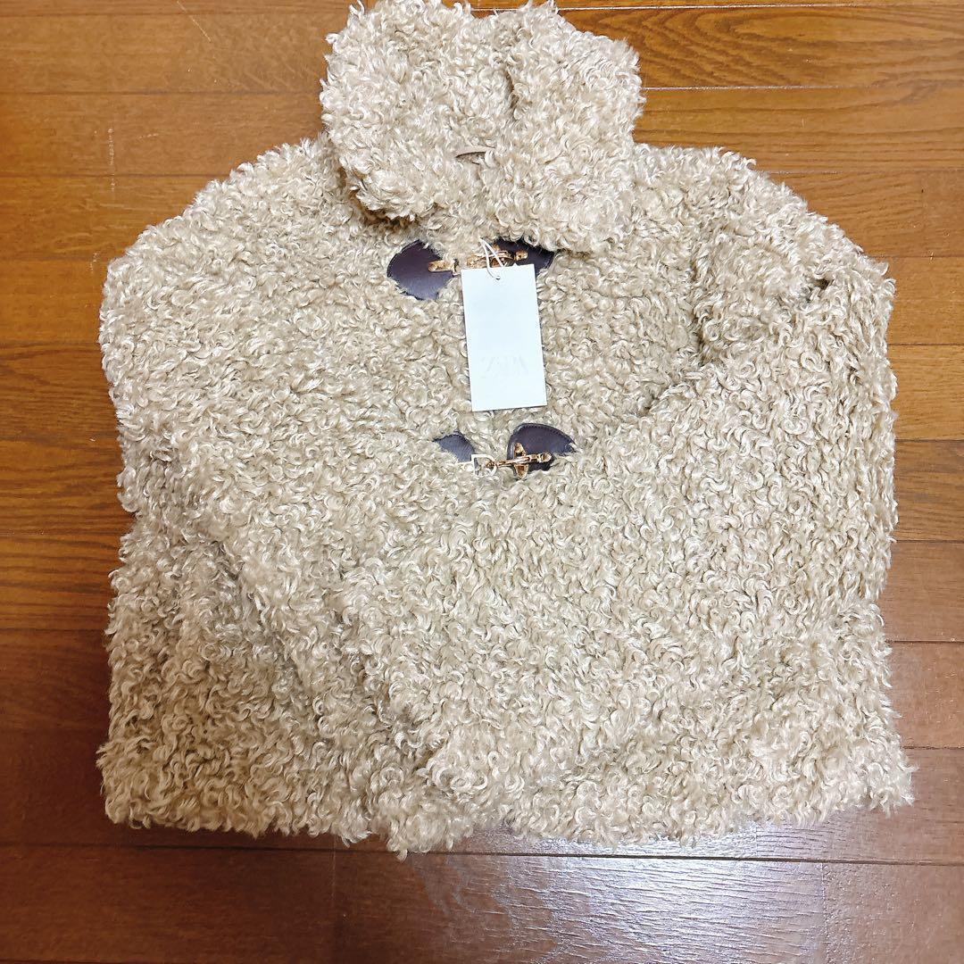 新品 ZARA トグルボタン フェイクファージャケット