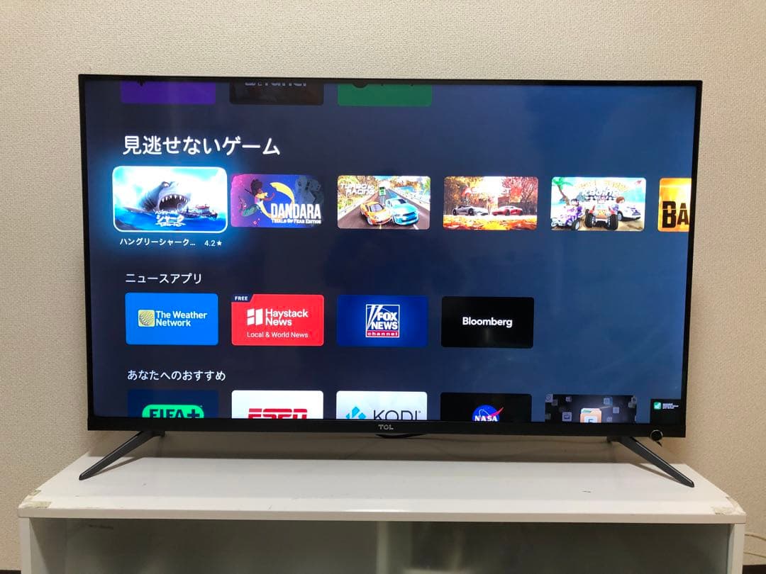 TCL 液晶テレビ 43P815B 20年製 43型 4K スマートテレビ