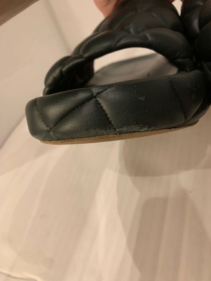 【美品】BottegaVeneta サンダル 黒 26.5cm ボッテガヴェネタ