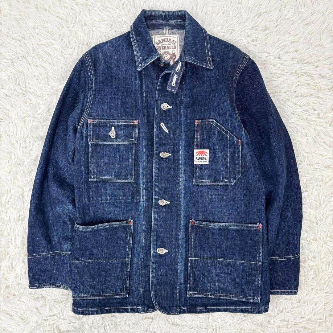 サムライジーンズ ヘヴィーオンス チンスト デニム カバーオール 40