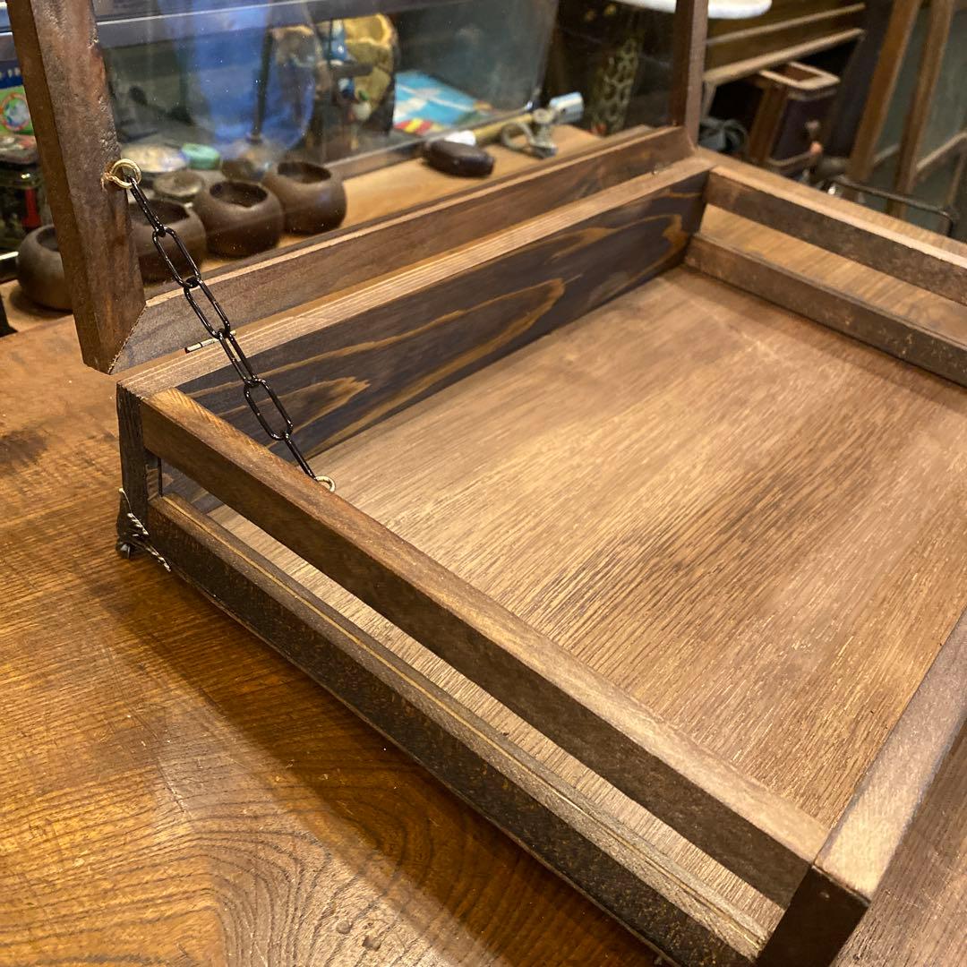 4面木製ガラスケース②