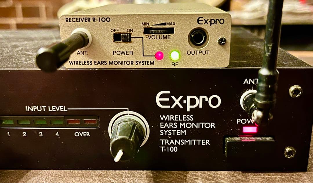 【最終値下】Ex-pro ワイヤレスモニターシステム T-100 & R-100