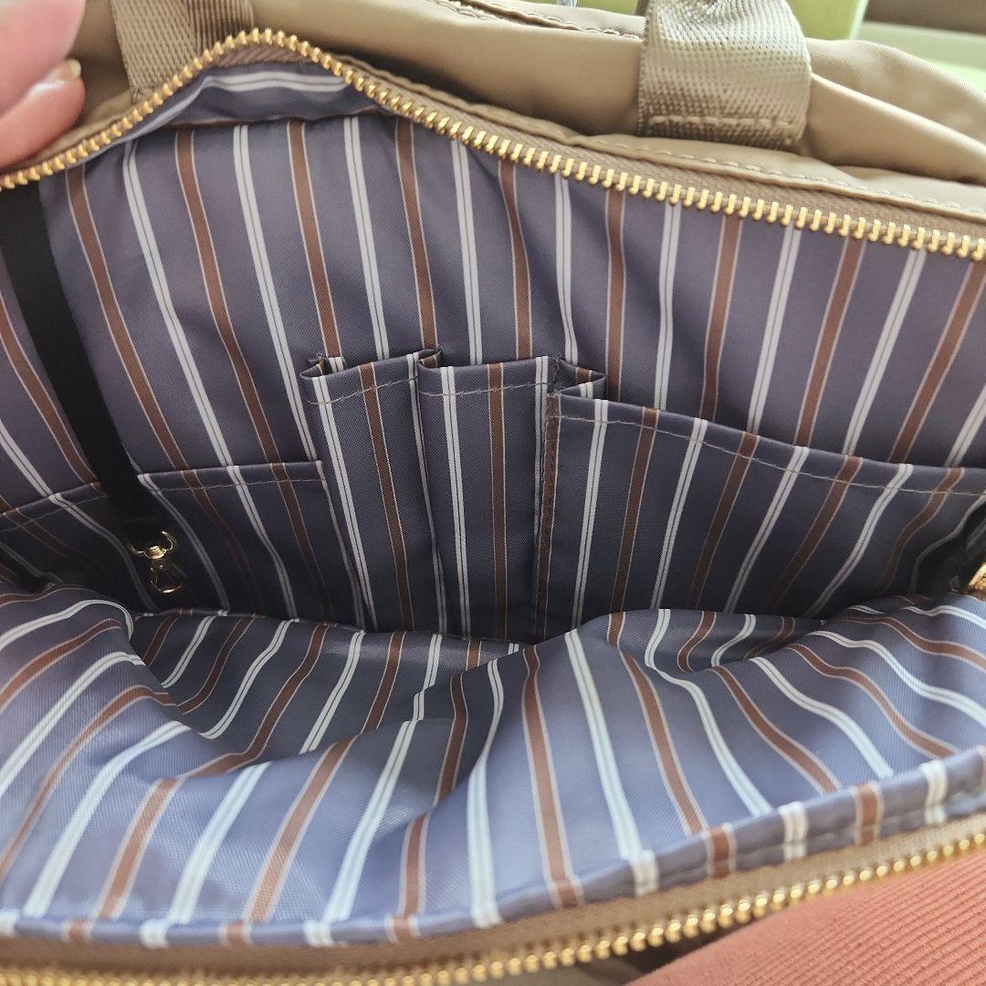 ビジネス　リュック　 定期入れ付き　ace.　エース　ベージュ