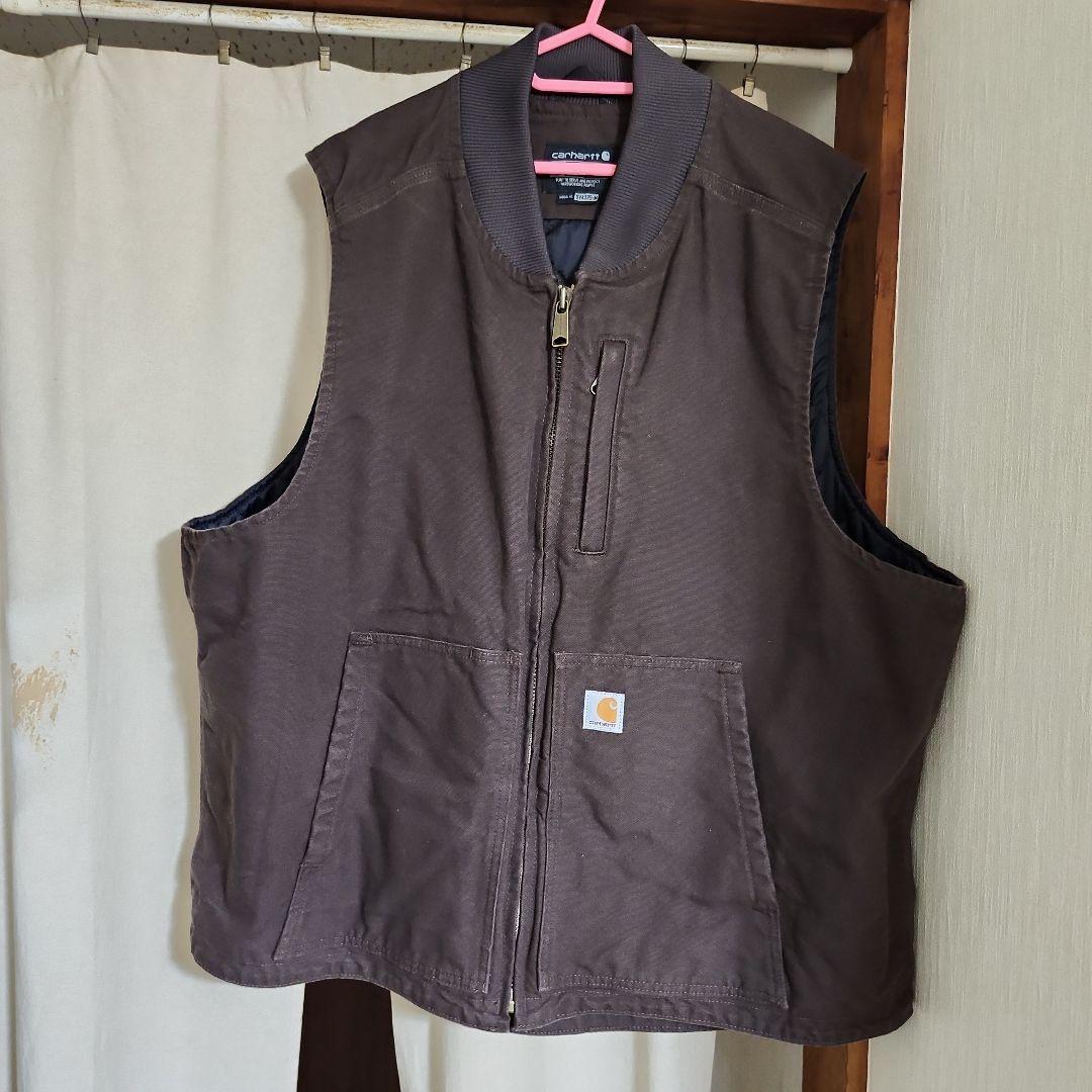 Carhartt 　カーハート　ブラウン ダックベスト