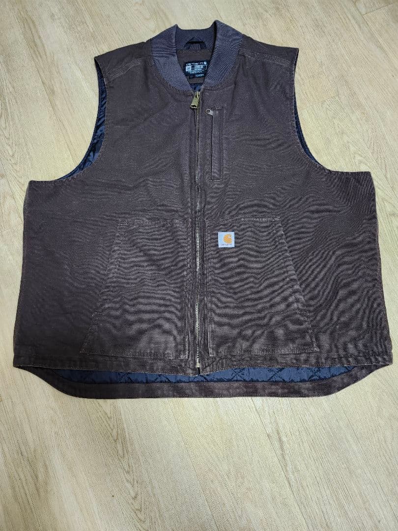 Carhartt 　カーハート　ブラウン ダックベスト