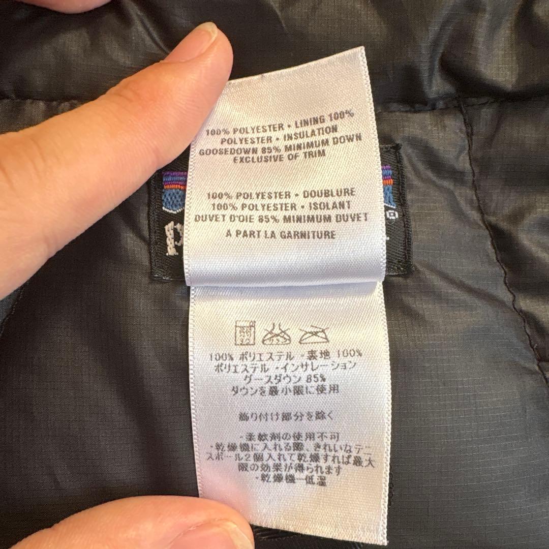 patagonia 黒 ダウンベスト　値下げOK