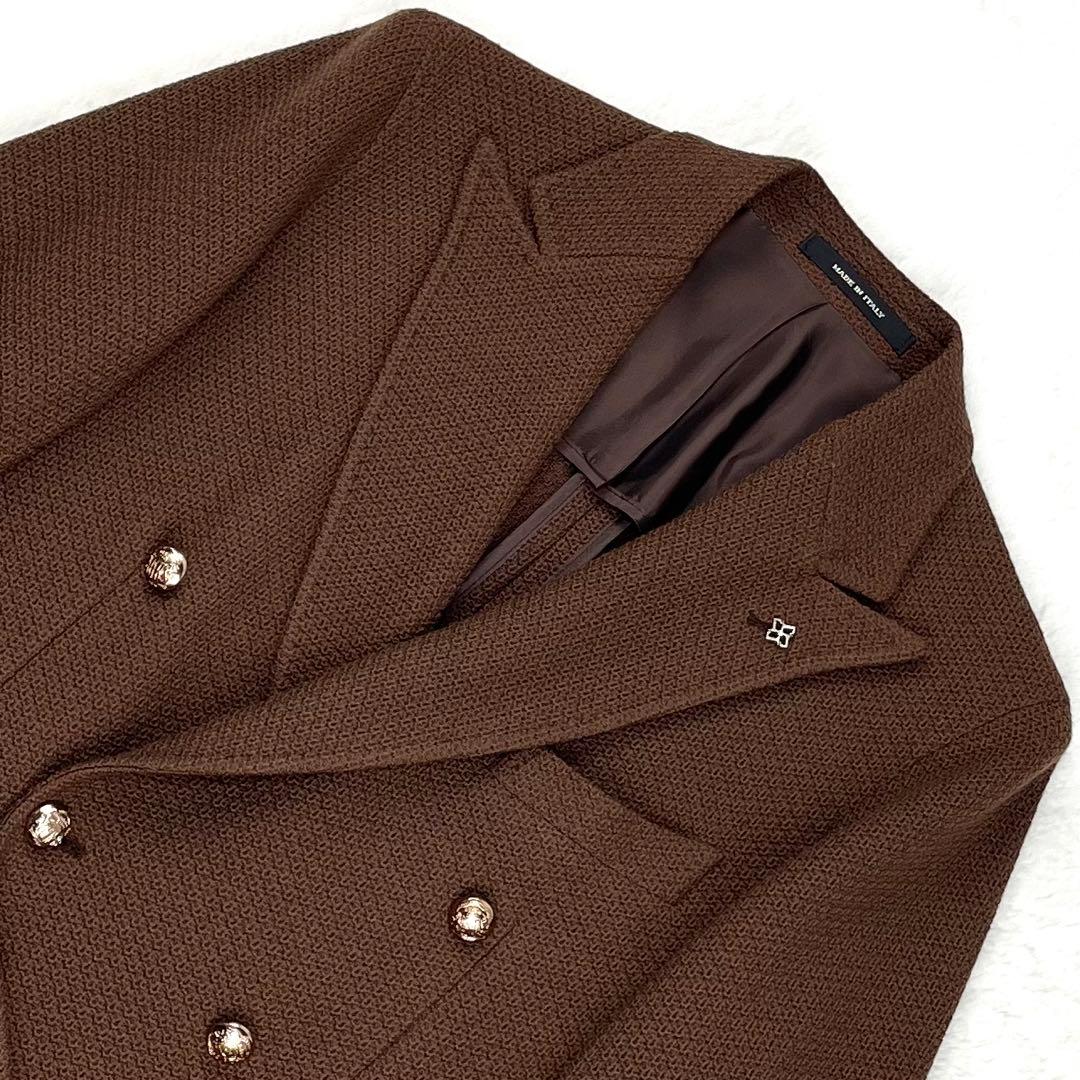 未使用級 TAGLIATORE モンテカルロ バスケットウィーブ ブレザー 46