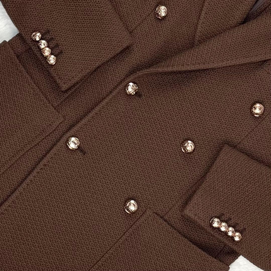 未使用級 TAGLIATORE モンテカルロ バスケットウィーブ ブレザー 46