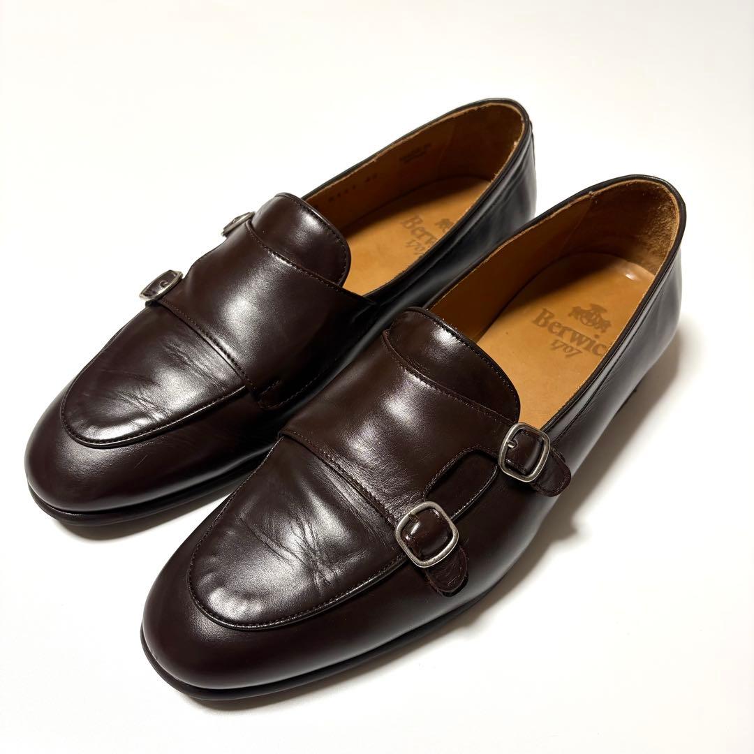 美品 Berwick 1707 5111 ダークブラウン 42