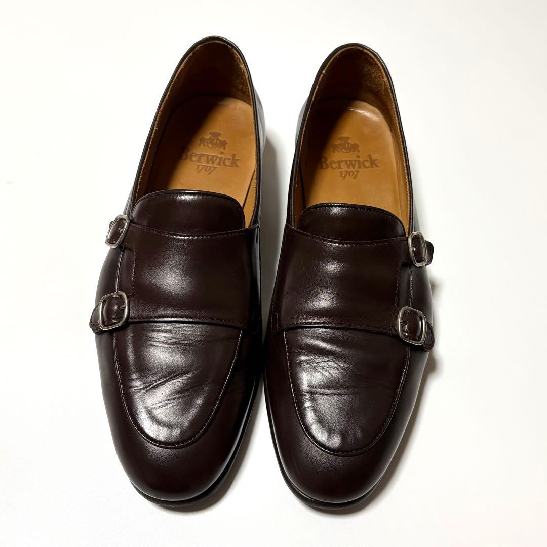 美品 Berwick 1707 5111 ダークブラウン 42