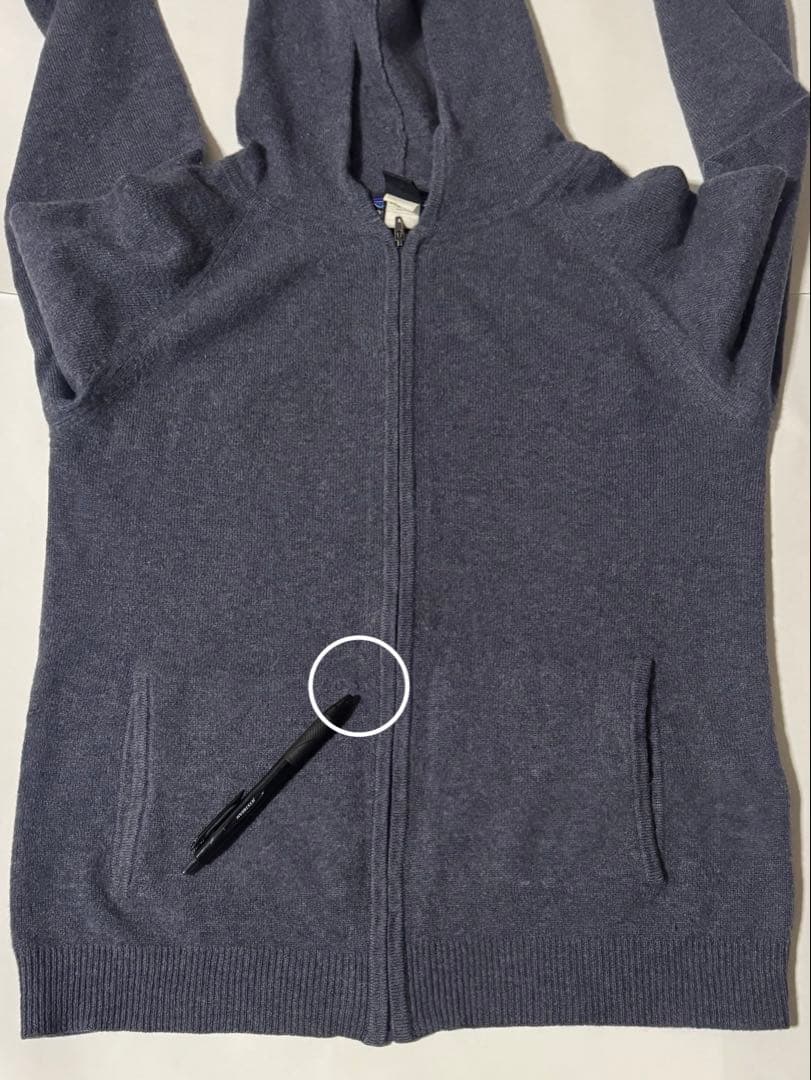 patagonia カシミア100% ジップアップパーカー ニット セーター