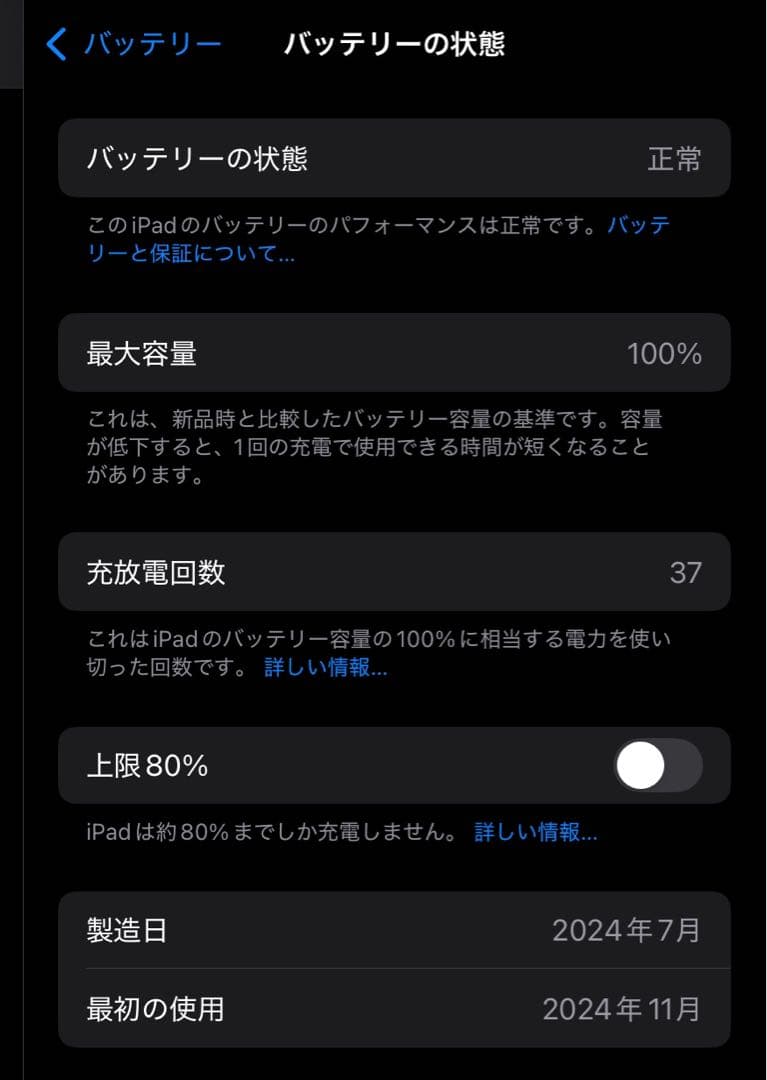 iPad mini(A17 Pro) 第７世代 wifi 128gb 美品