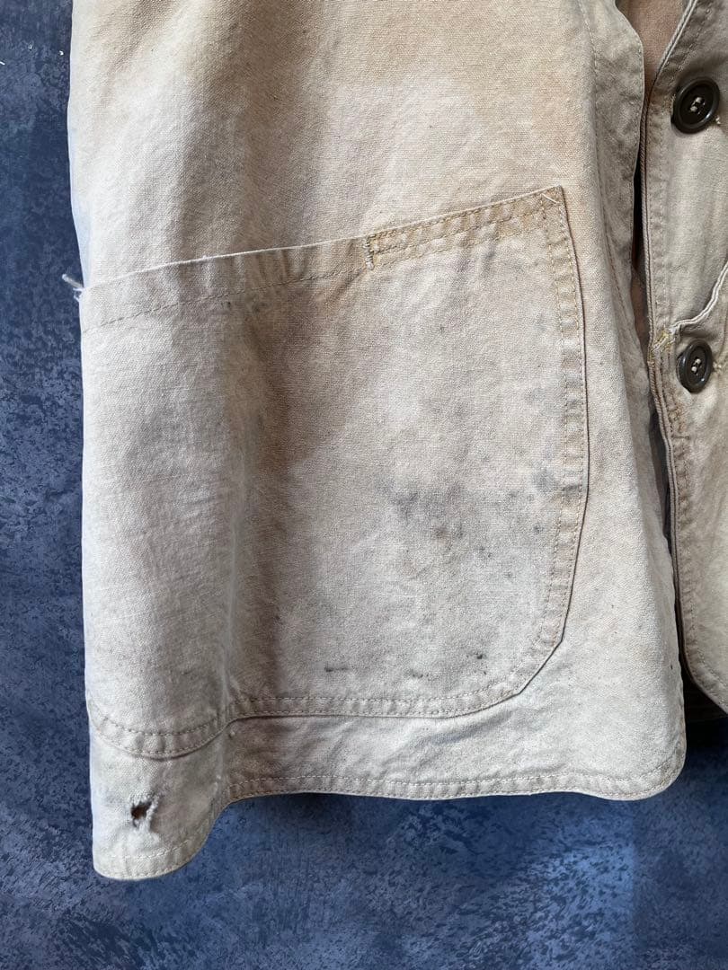 30s vintage ハーフムーン　ハンティングベスト　40s 50s