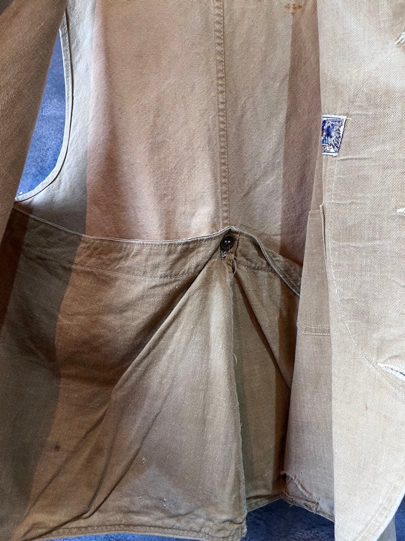 30s vintage ハーフムーン　ハンティングベスト　40s 50s