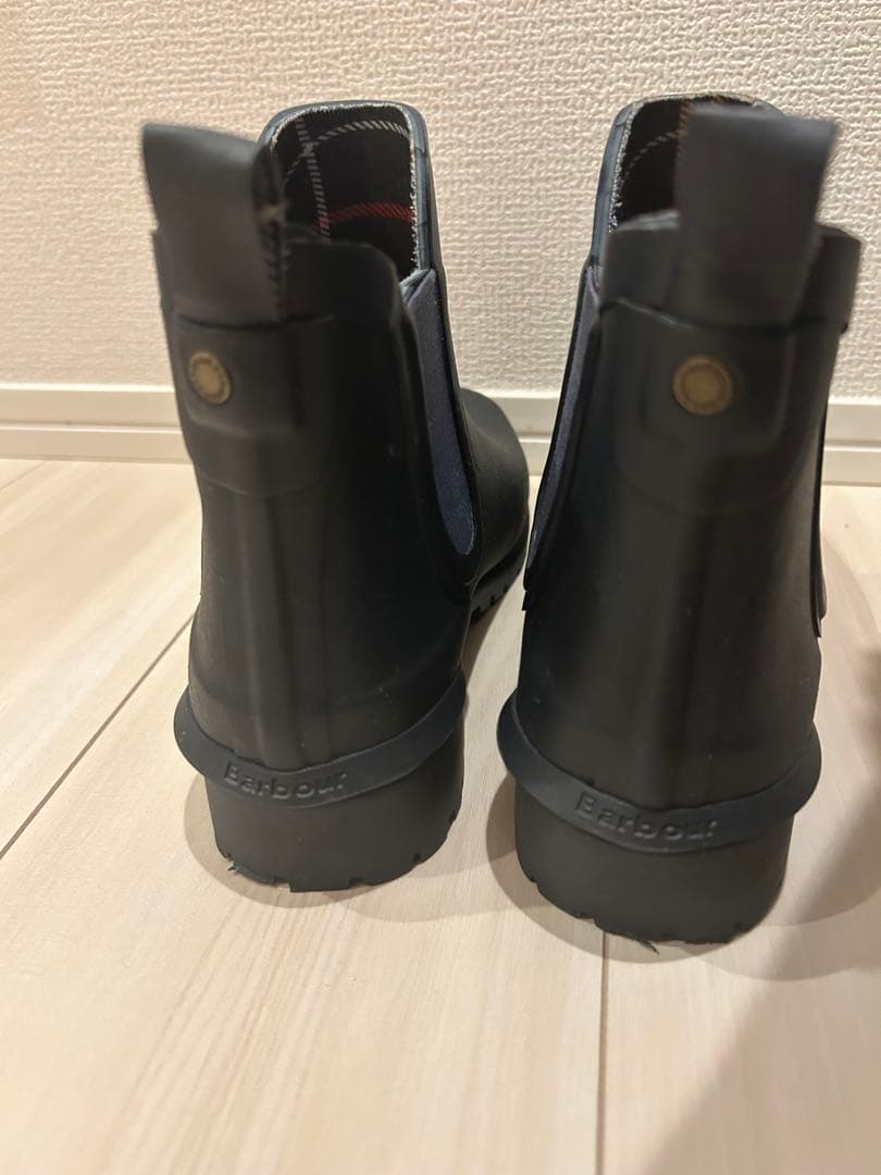 24cm Barbour 長靴・レインブーツ ネイビー