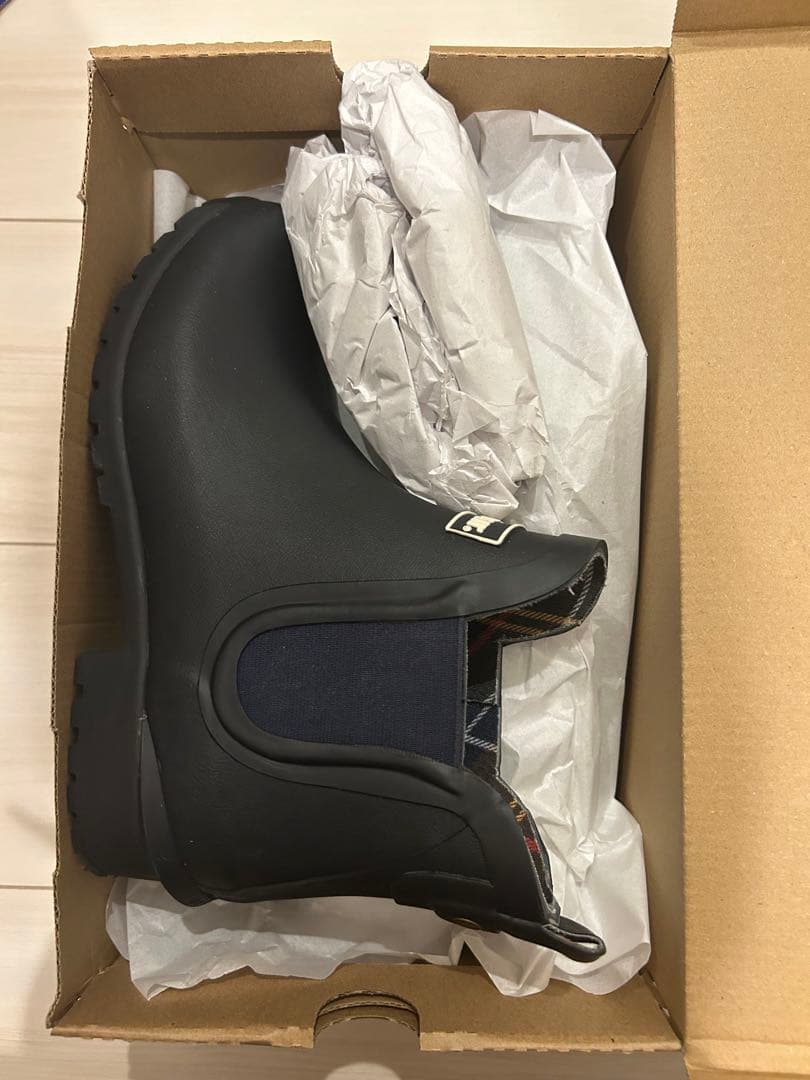 24cm Barbour 長靴・レインブーツ ネイビー