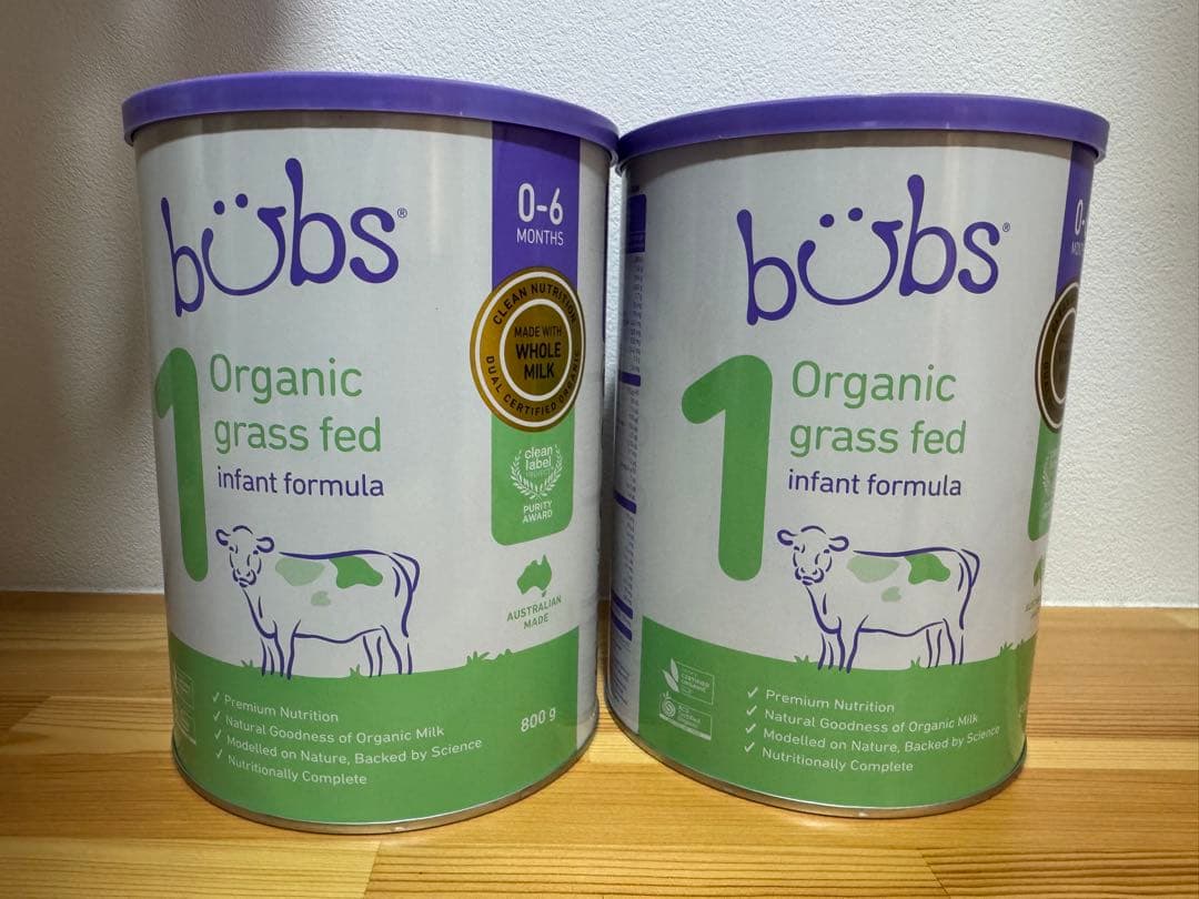 まるさん専用　bubs オーガニック粉ミルク 0-6ヶ月 800g 2缶セット