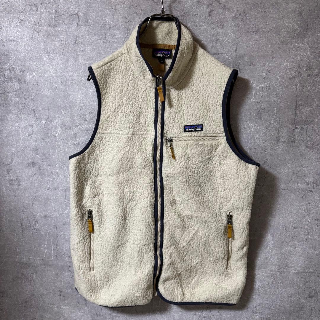 パタゴニア patagonia ベスト　フリース　オフホワイト