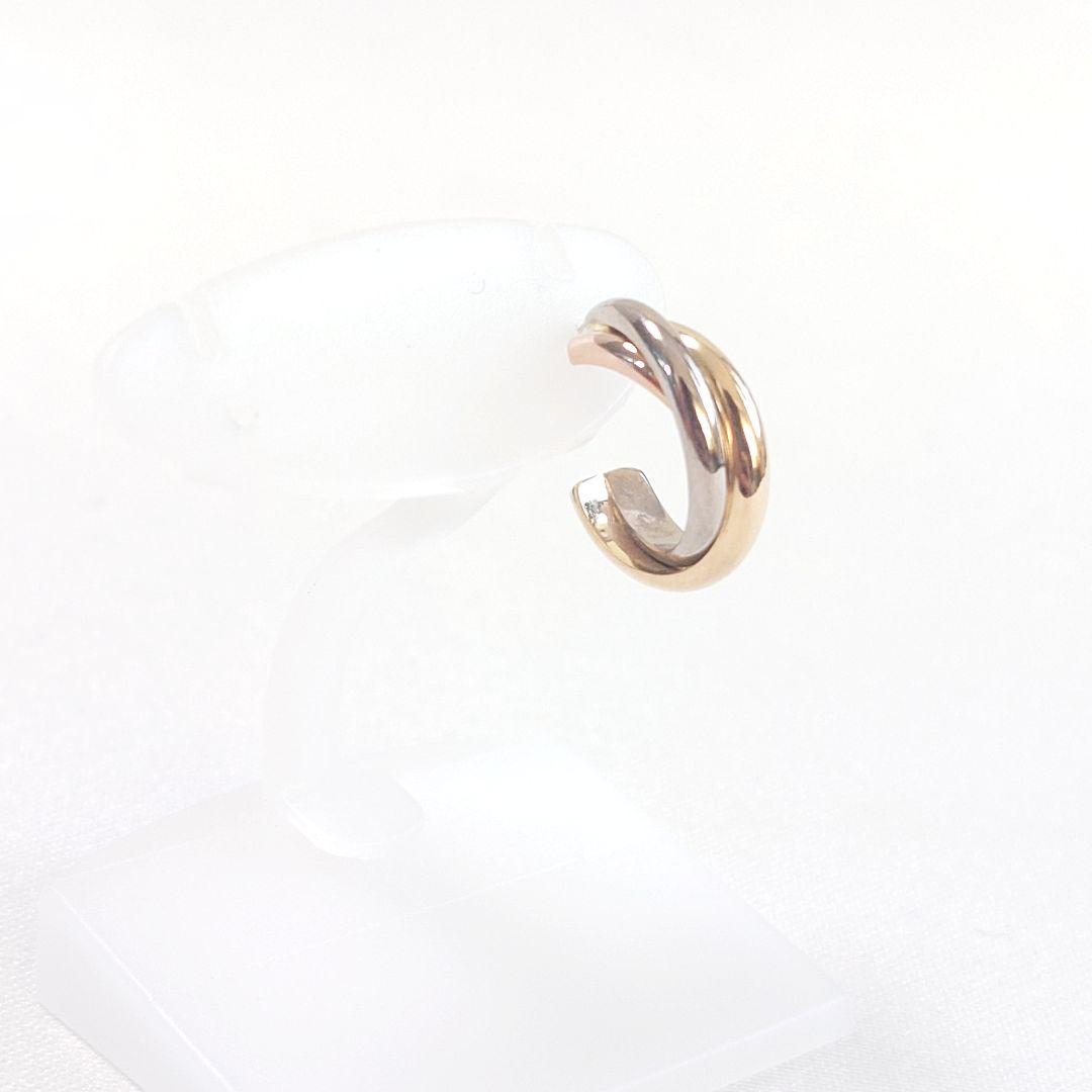 【磨き済み】カルティエ トリニティ フープ ピアス 片耳用 7284