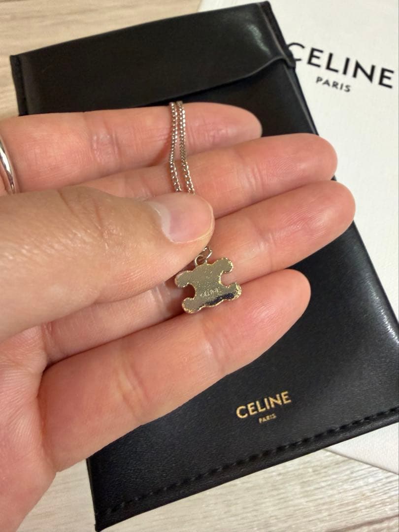 CELINE トリオンフ ネックレス　シルバー