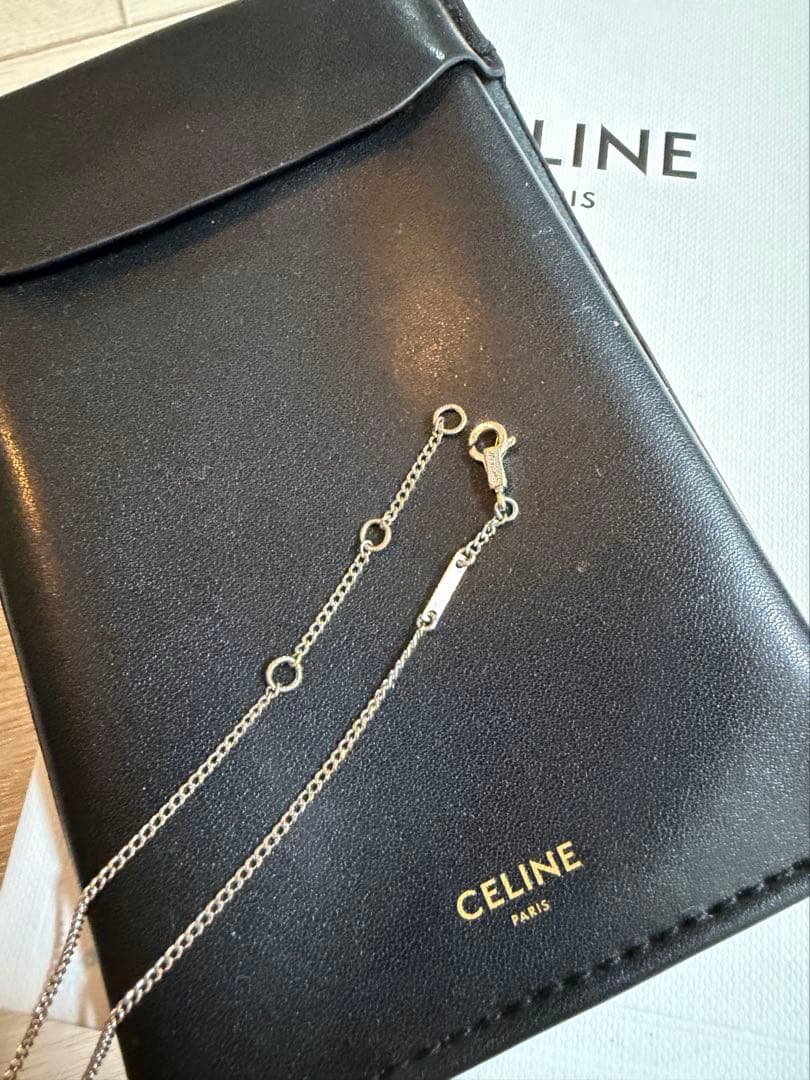 CELINE トリオンフ ネックレス　シルバー