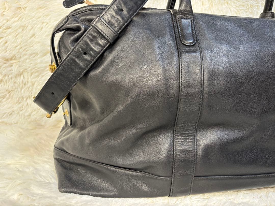 オールドコーチ ボストンバッグ 2way レザー ドイツホック ブラック