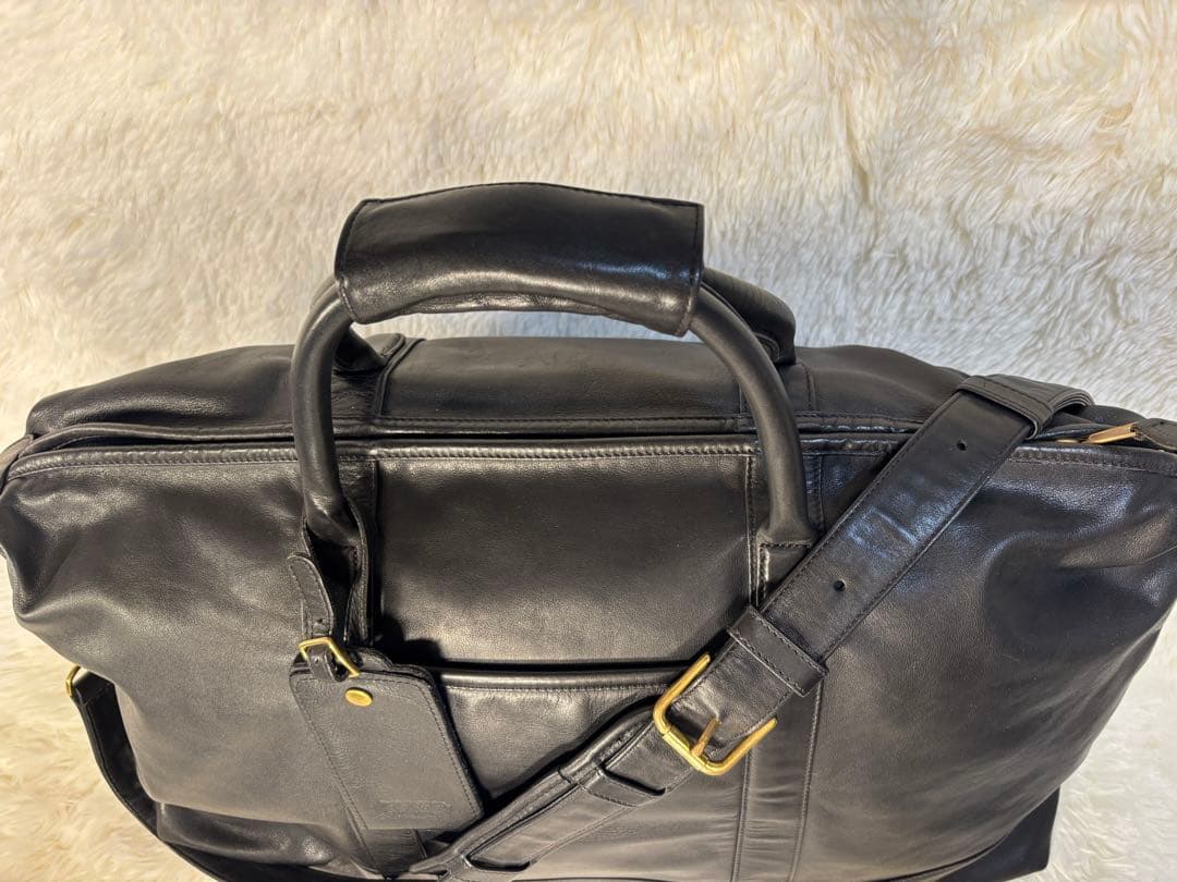 オールドコーチ ボストンバッグ 2way レザー ドイツホック ブラック