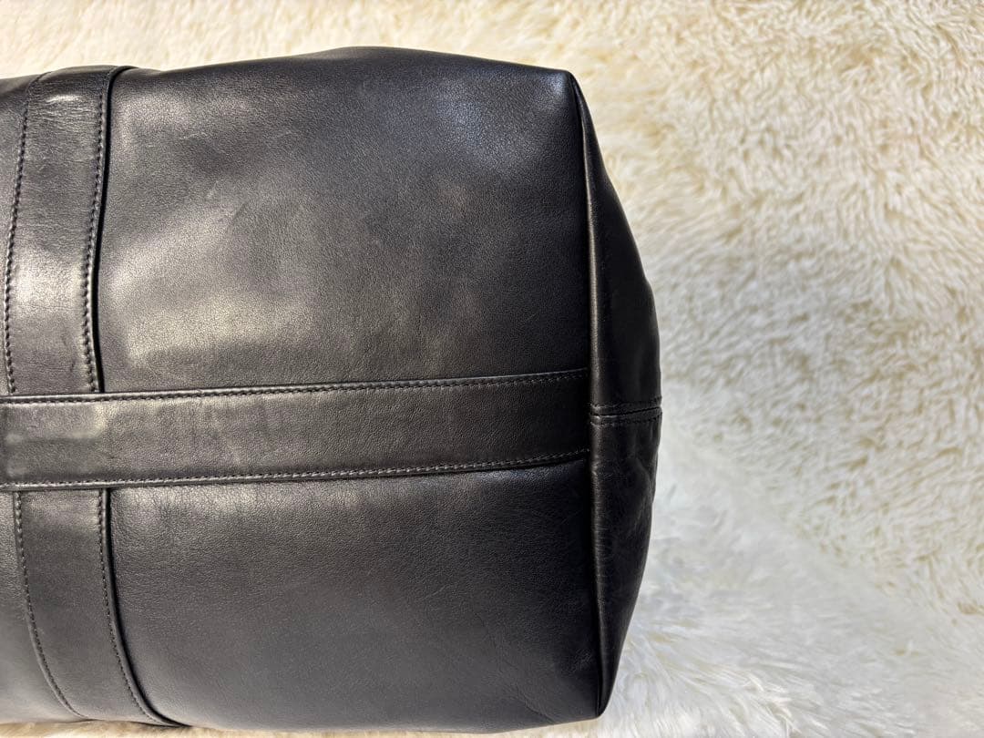 オールドコーチ ボストンバッグ 2way レザー ドイツホック ブラック