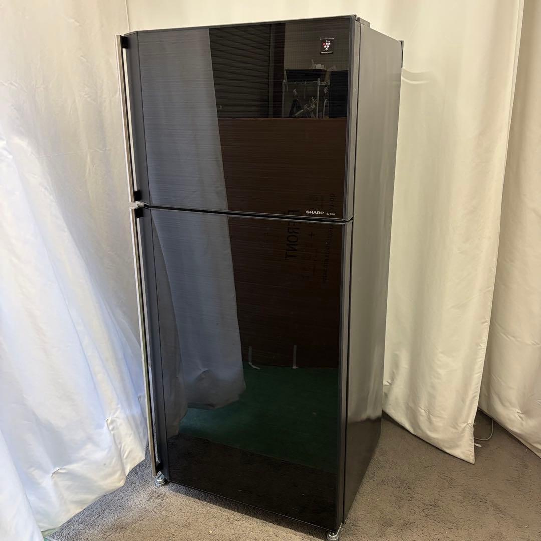 71　SHARP　冷蔵庫　500-600ℓ　黒　大型　右開き　設置無料　安い‼️