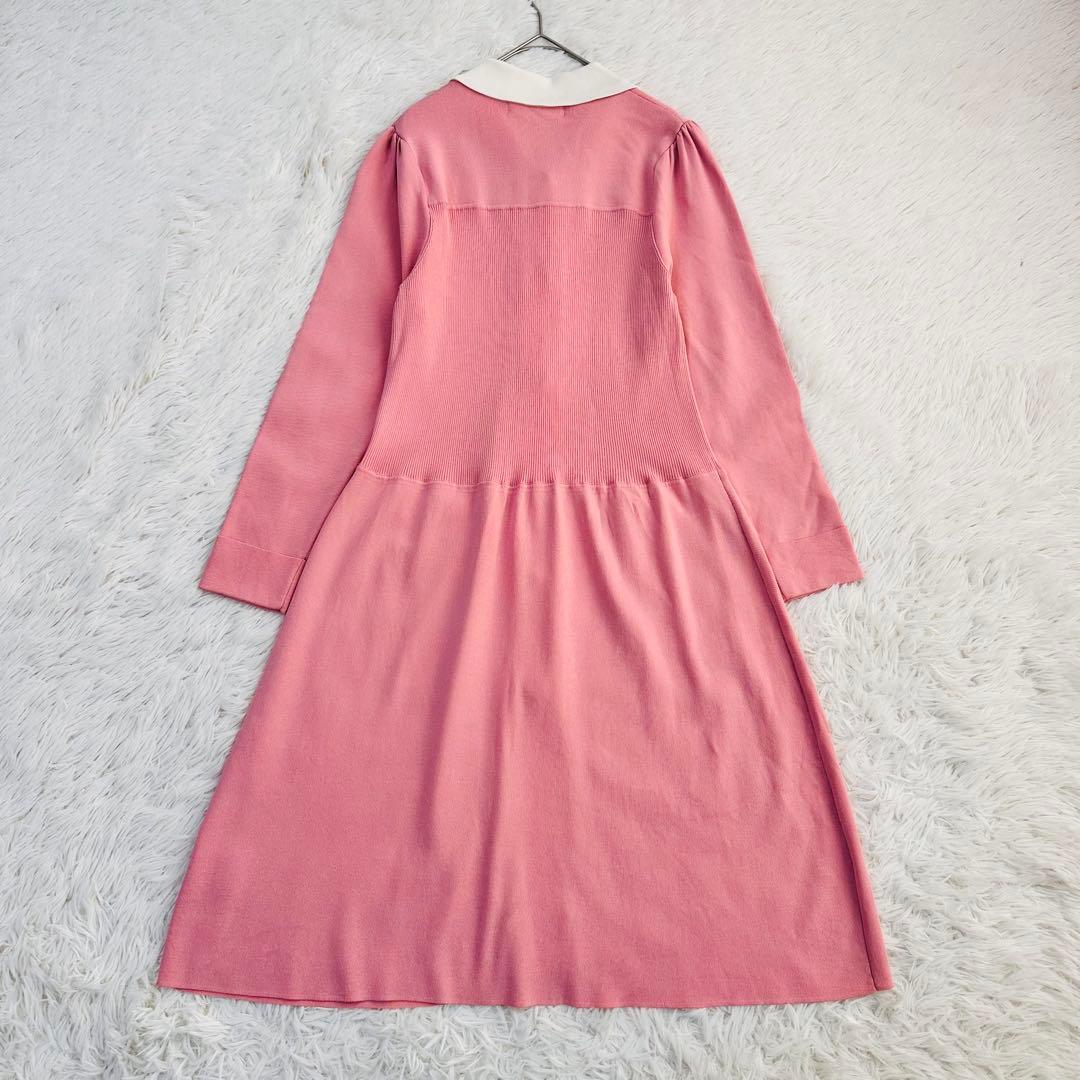 新品 22AW スーパービューティー Aライン ワンピース カーディガン パール