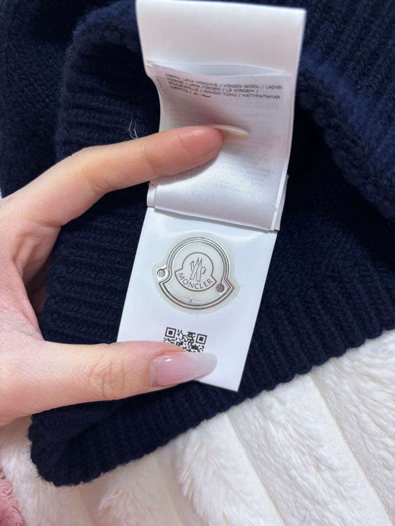 MONCLER ネイビー ニット帽