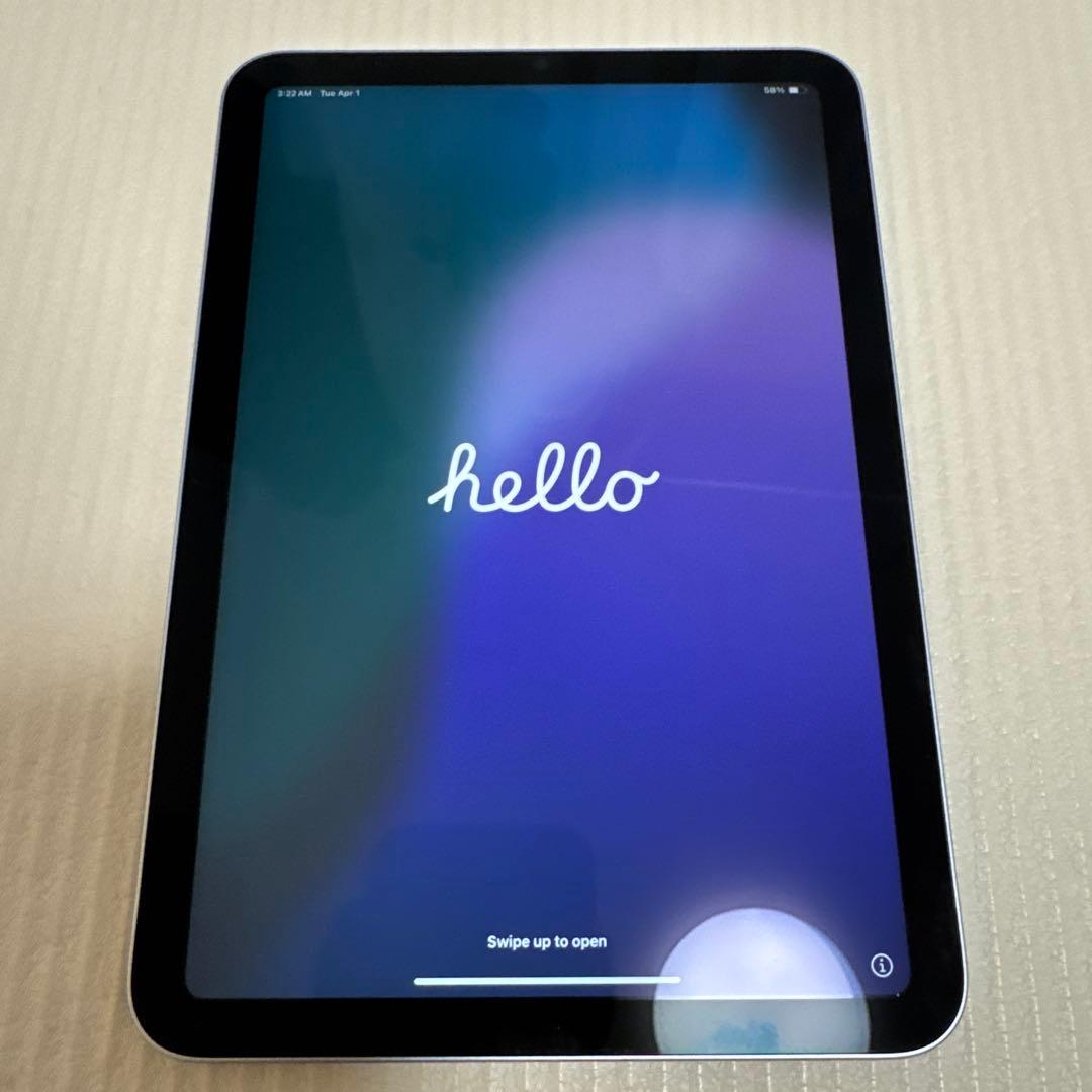 美品Apple iPad mini ブルー第7世代MXN73J/A A2993