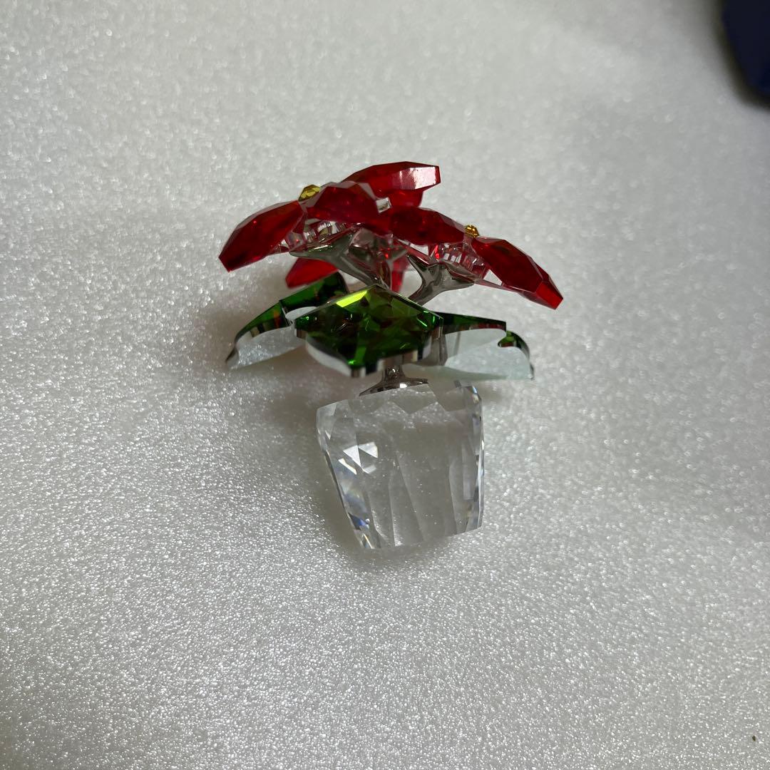 スワロフスキー　Swarovski オブジェ ポインセチア
