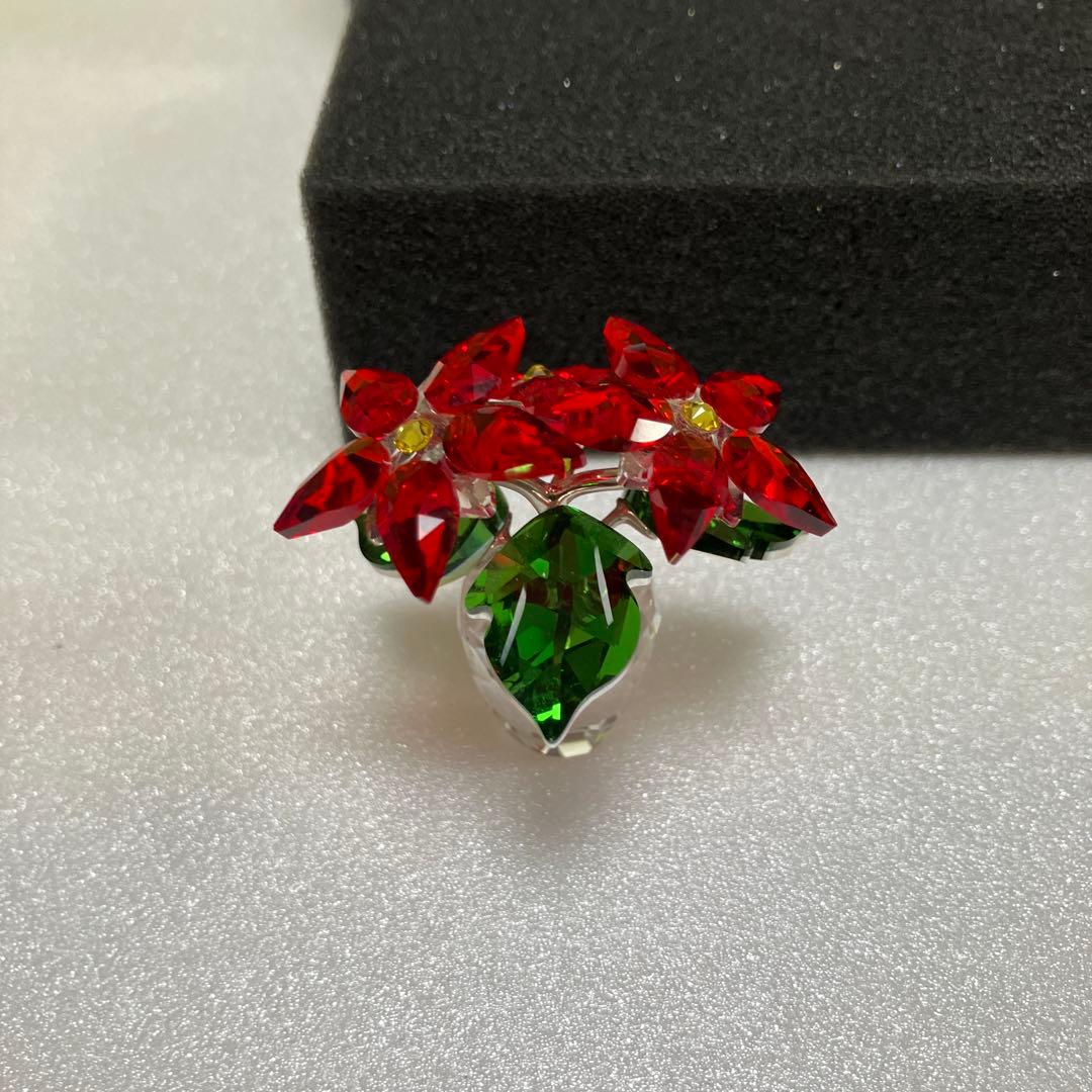 スワロフスキー　Swarovski オブジェ ポインセチア