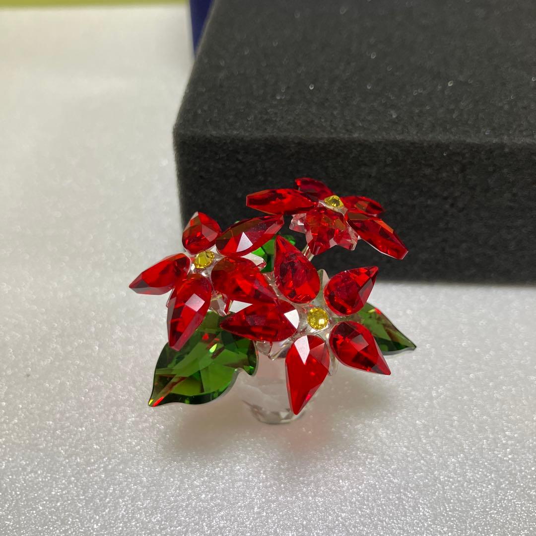 スワロフスキー　Swarovski オブジェ ポインセチア