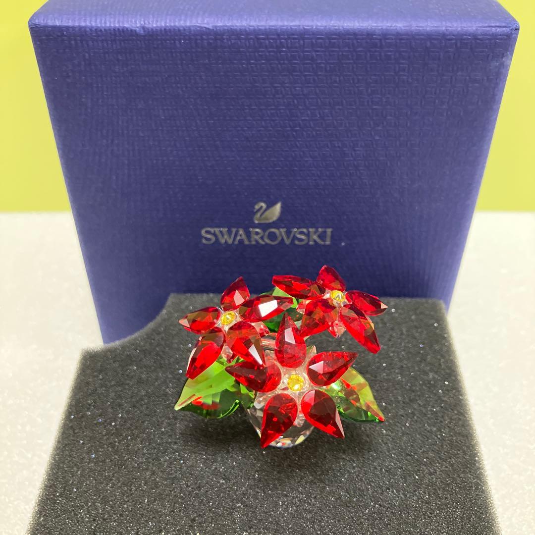 スワロフスキー　Swarovski オブジェ ポインセチア
