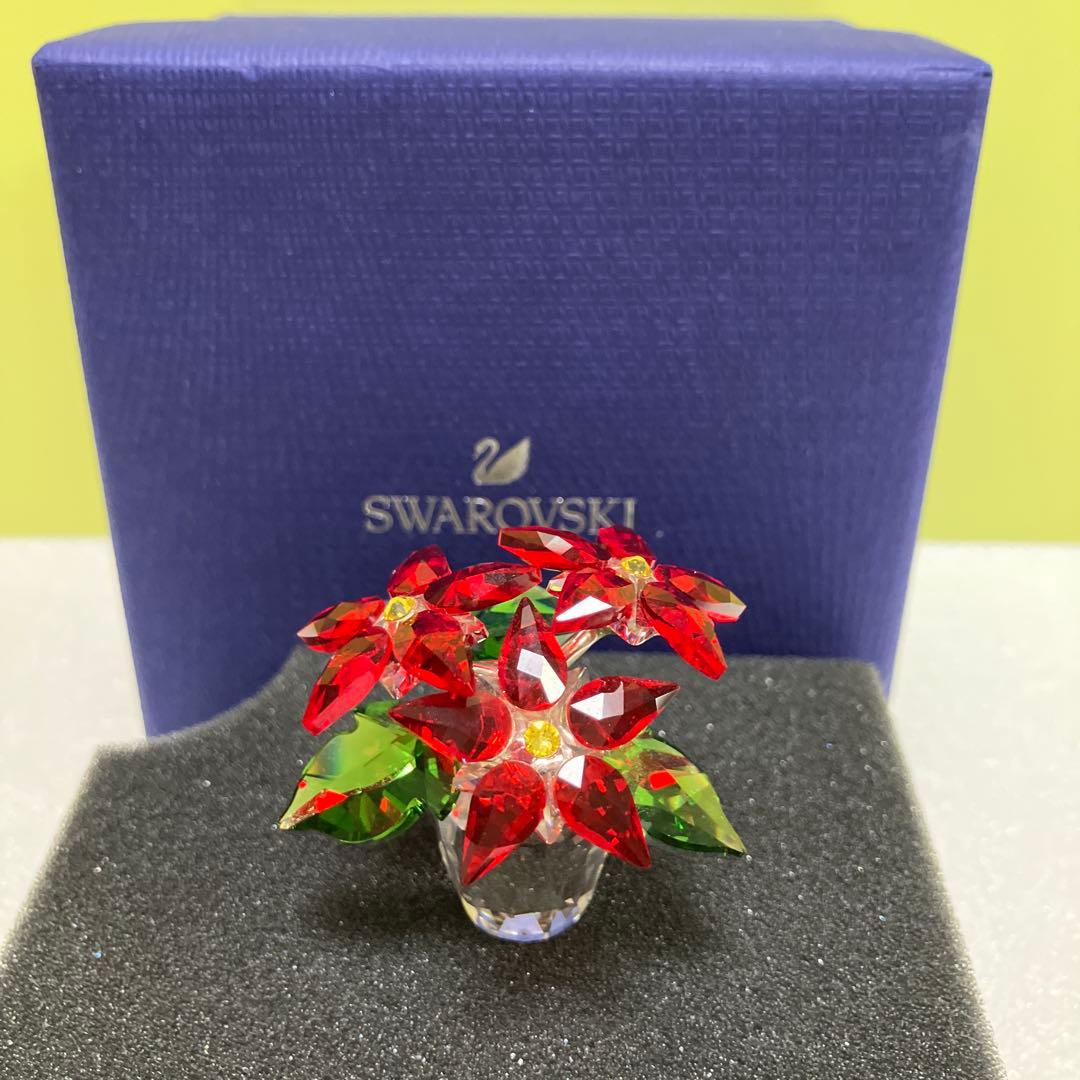 スワロフスキー　Swarovski オブジェ ポインセチア