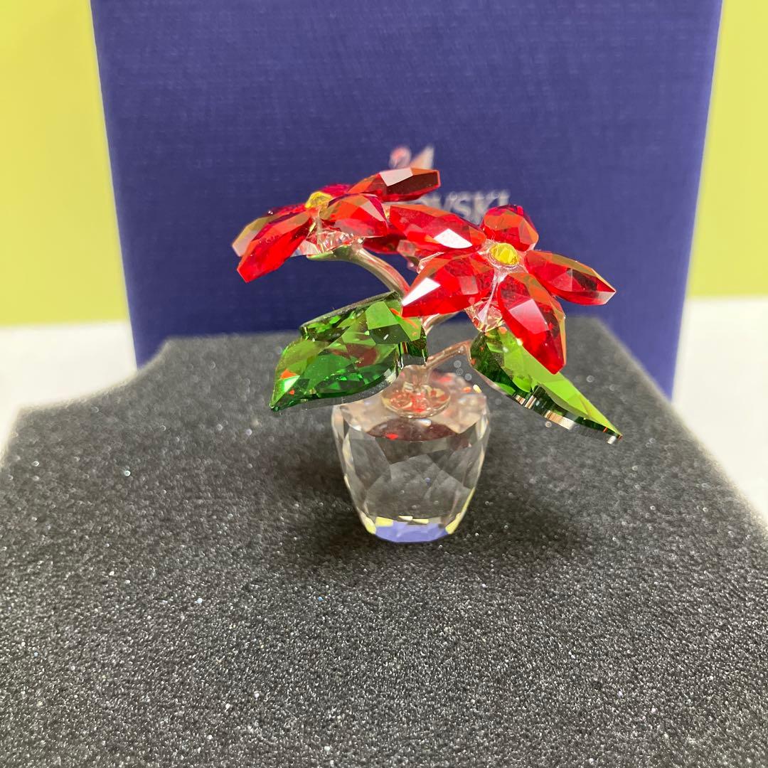 スワロフスキー　Swarovski オブジェ ポインセチア