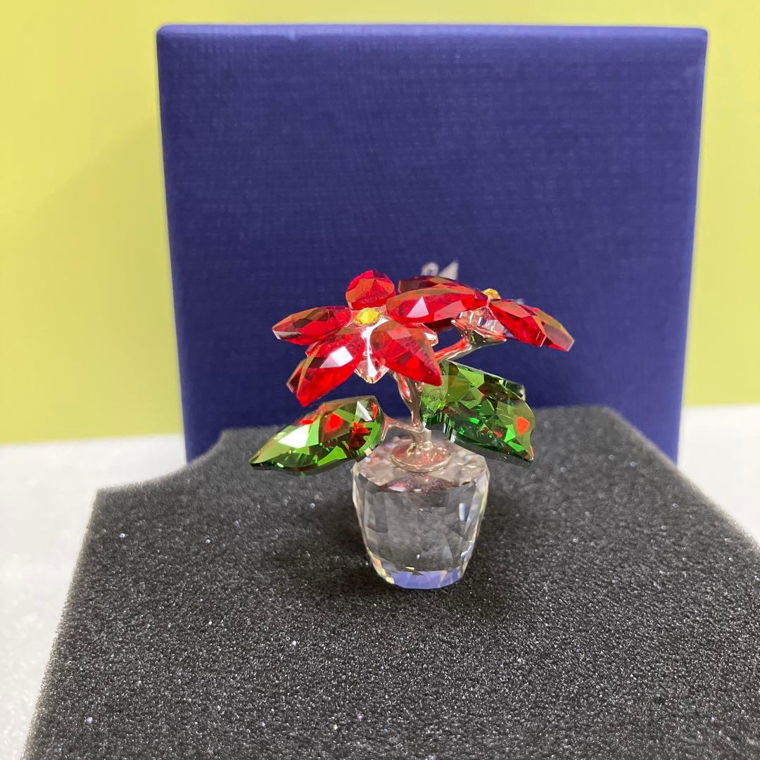 スワロフスキー　Swarovski オブジェ ポインセチア