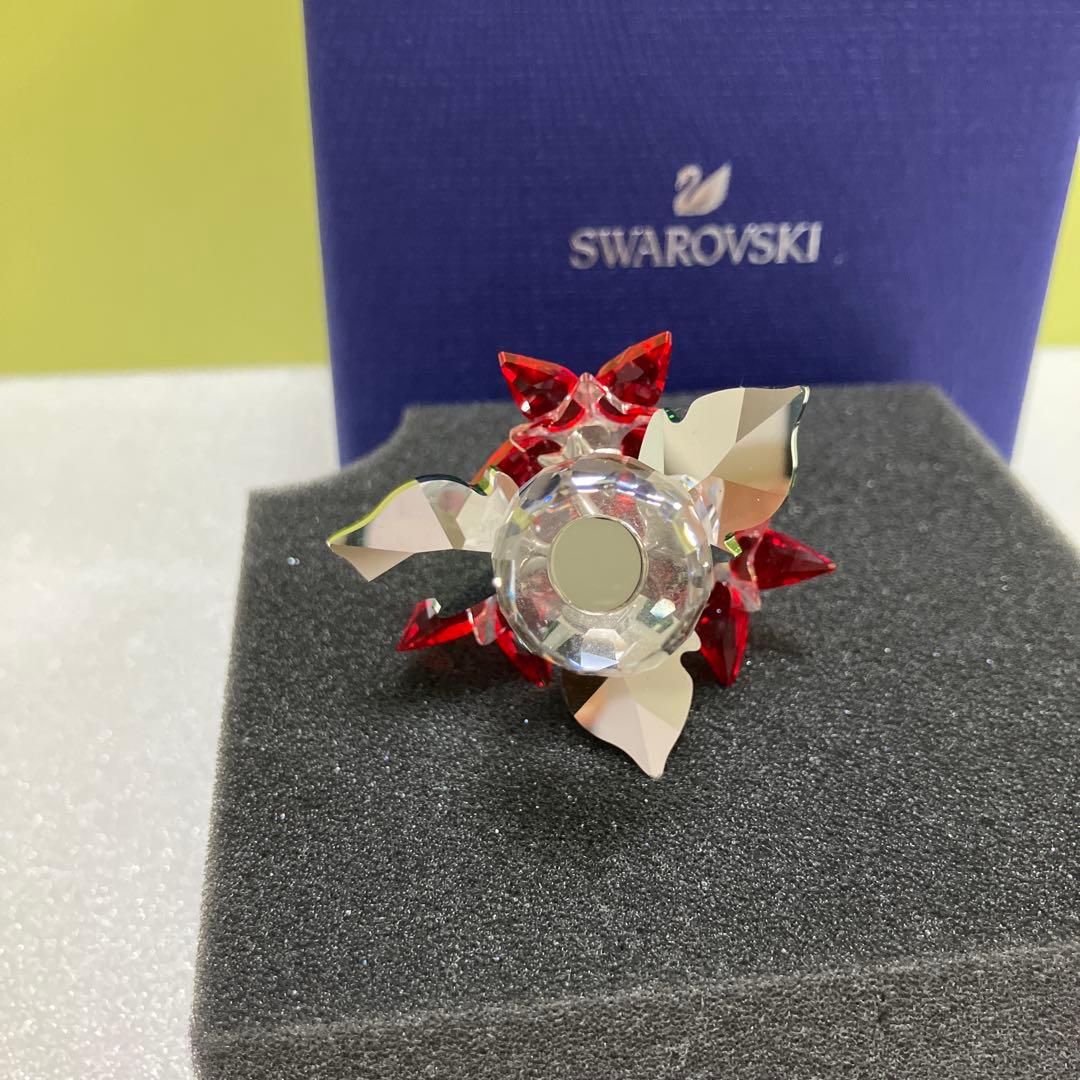 スワロフスキー　Swarovski オブジェ ポインセチア